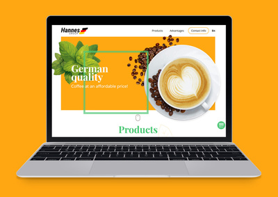 Romiani 速溶咖啡品牌形象设计-logo设计与网站设计